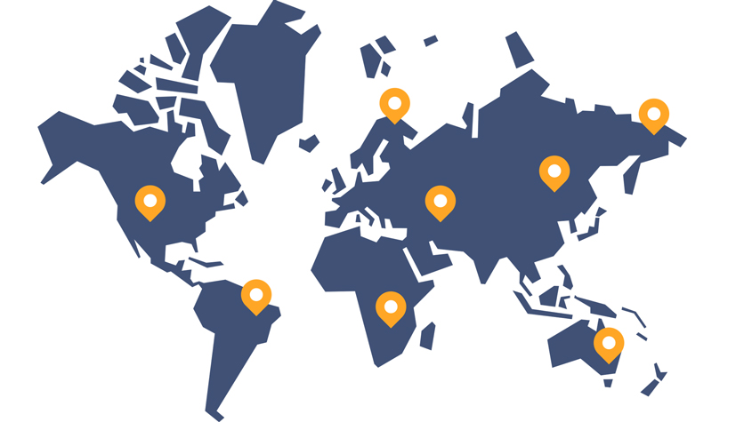 Map providing access to a list of contracting parties of the Marrakesh Treaty